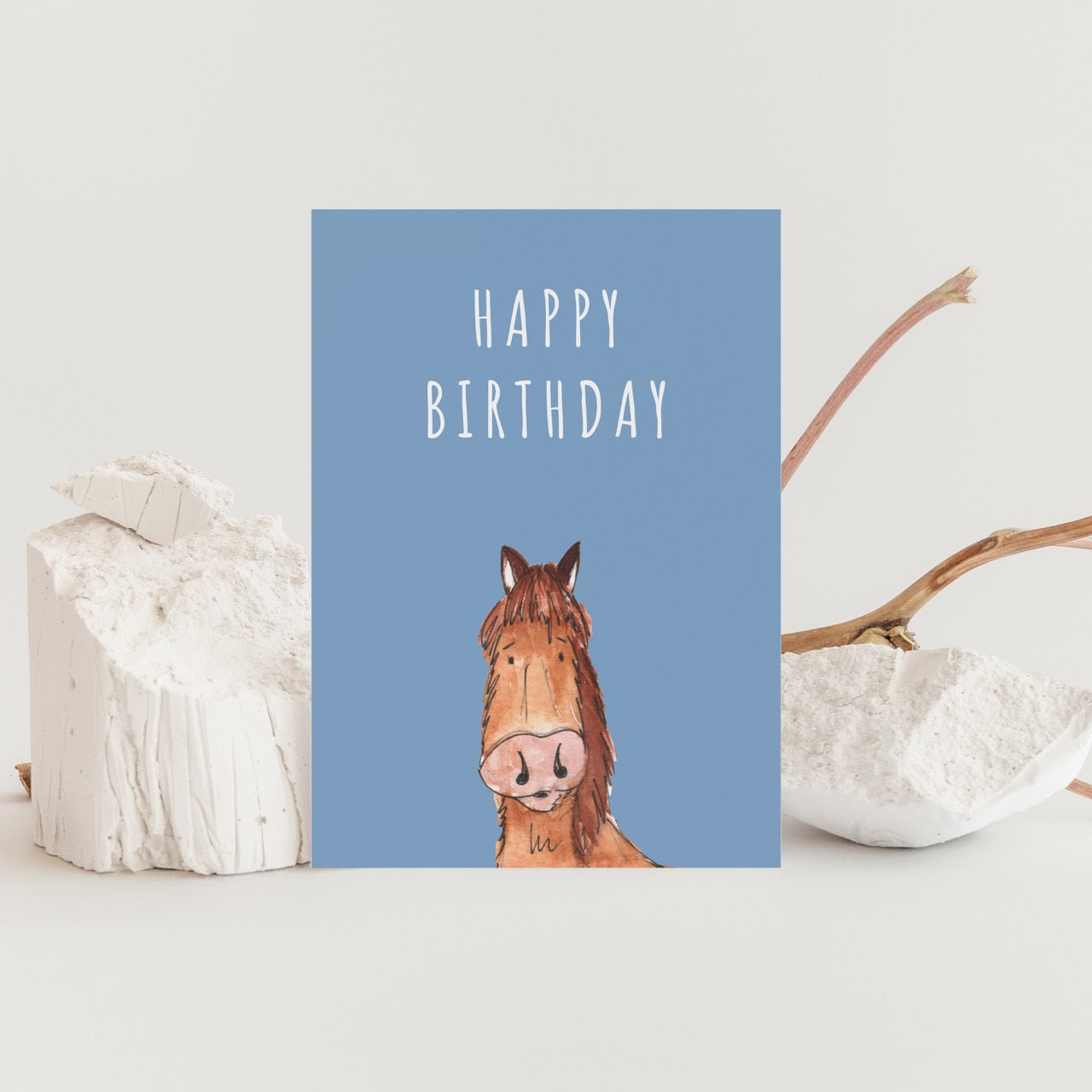 Happy Birthday Horse Greeting Card