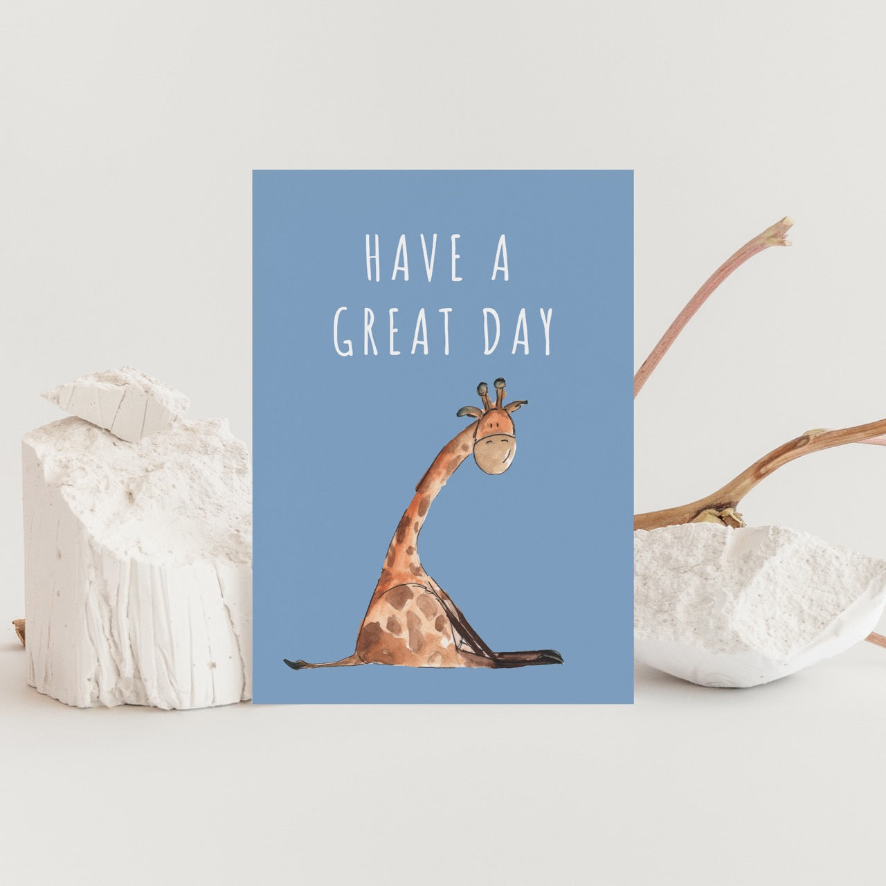 Have a great day Giraffe Greeting Card