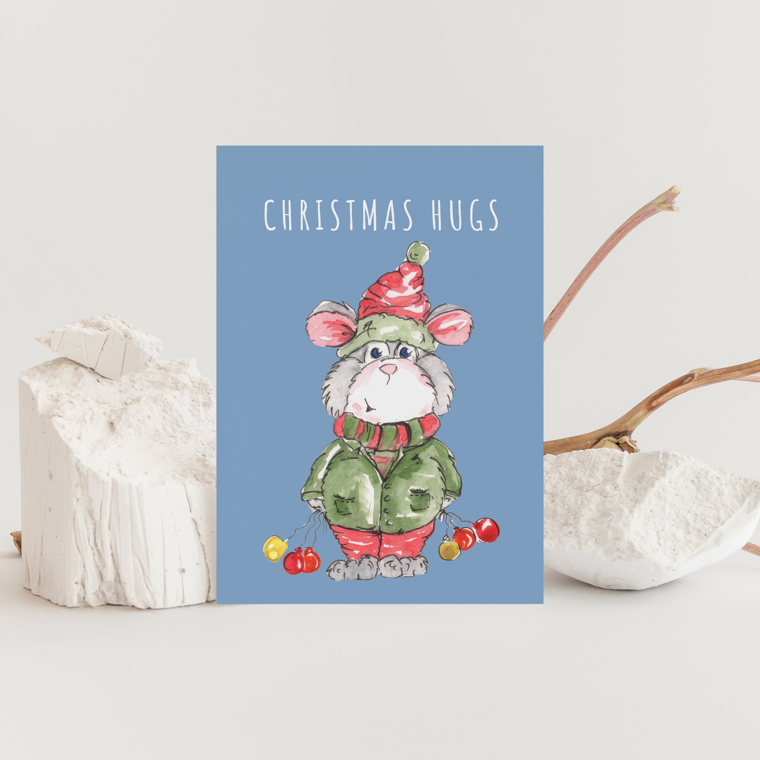 Christmas Hugs Greeting Card