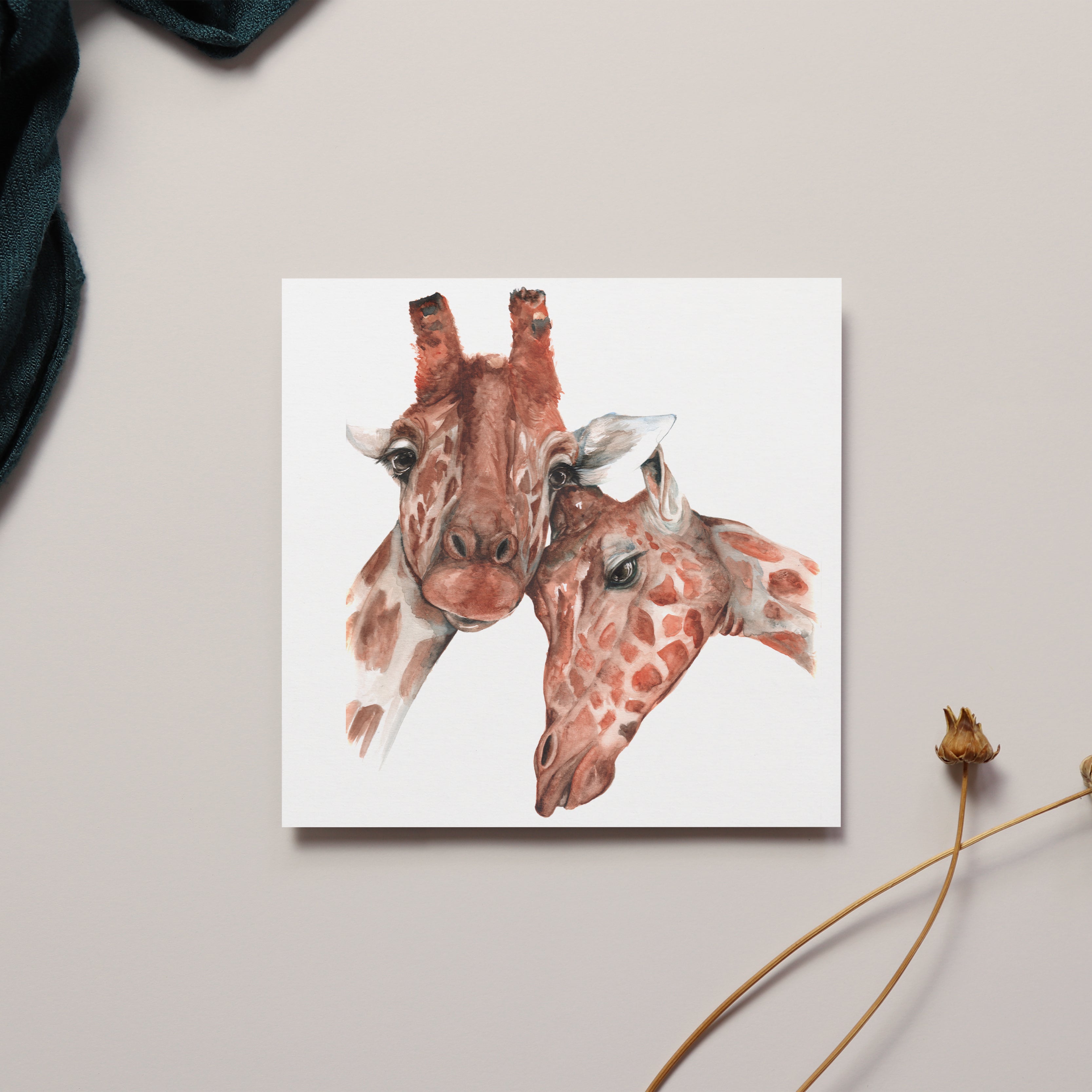 Giraffe Greeting Card