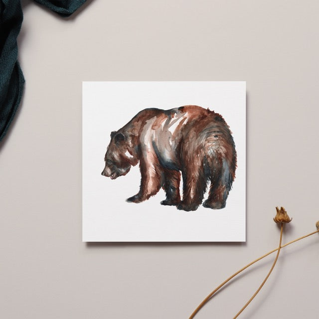 Brown Bear Greeting Card