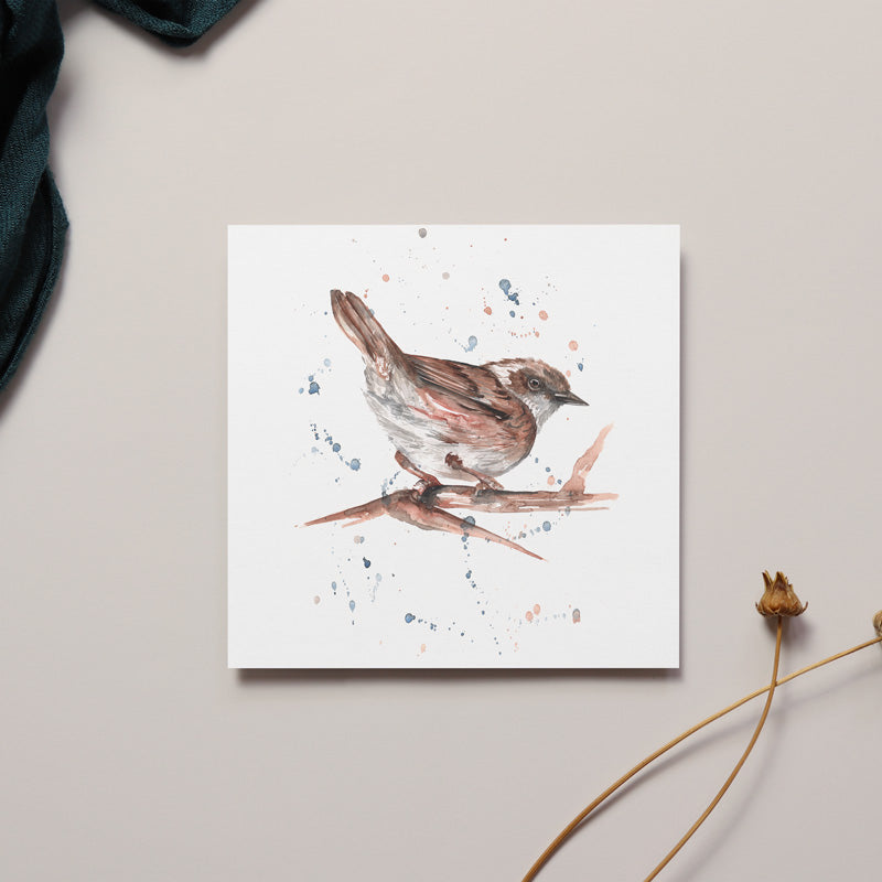 Sparrow Greeting Card