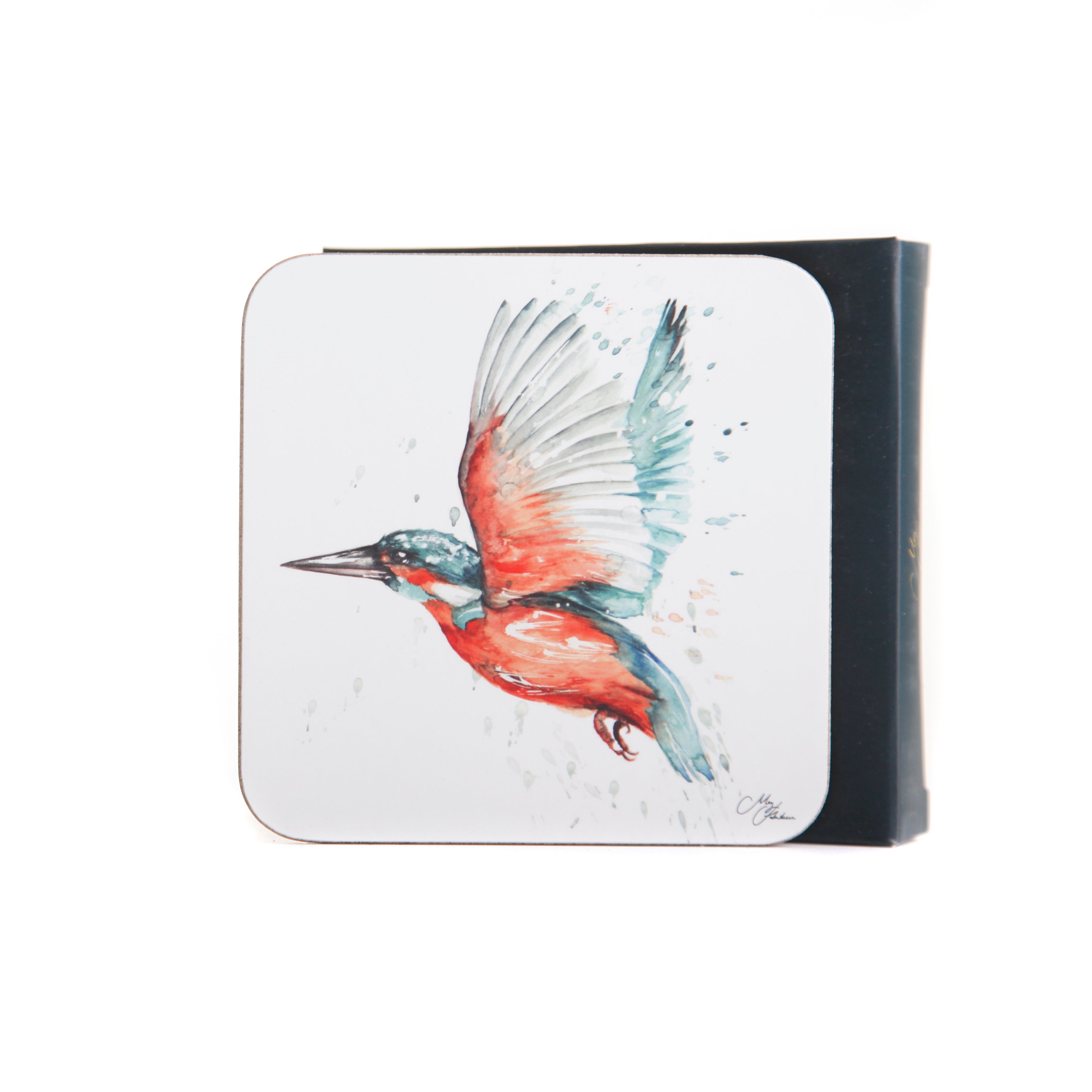 The Retreat -  Kingfisher Watercolour Design Coasters