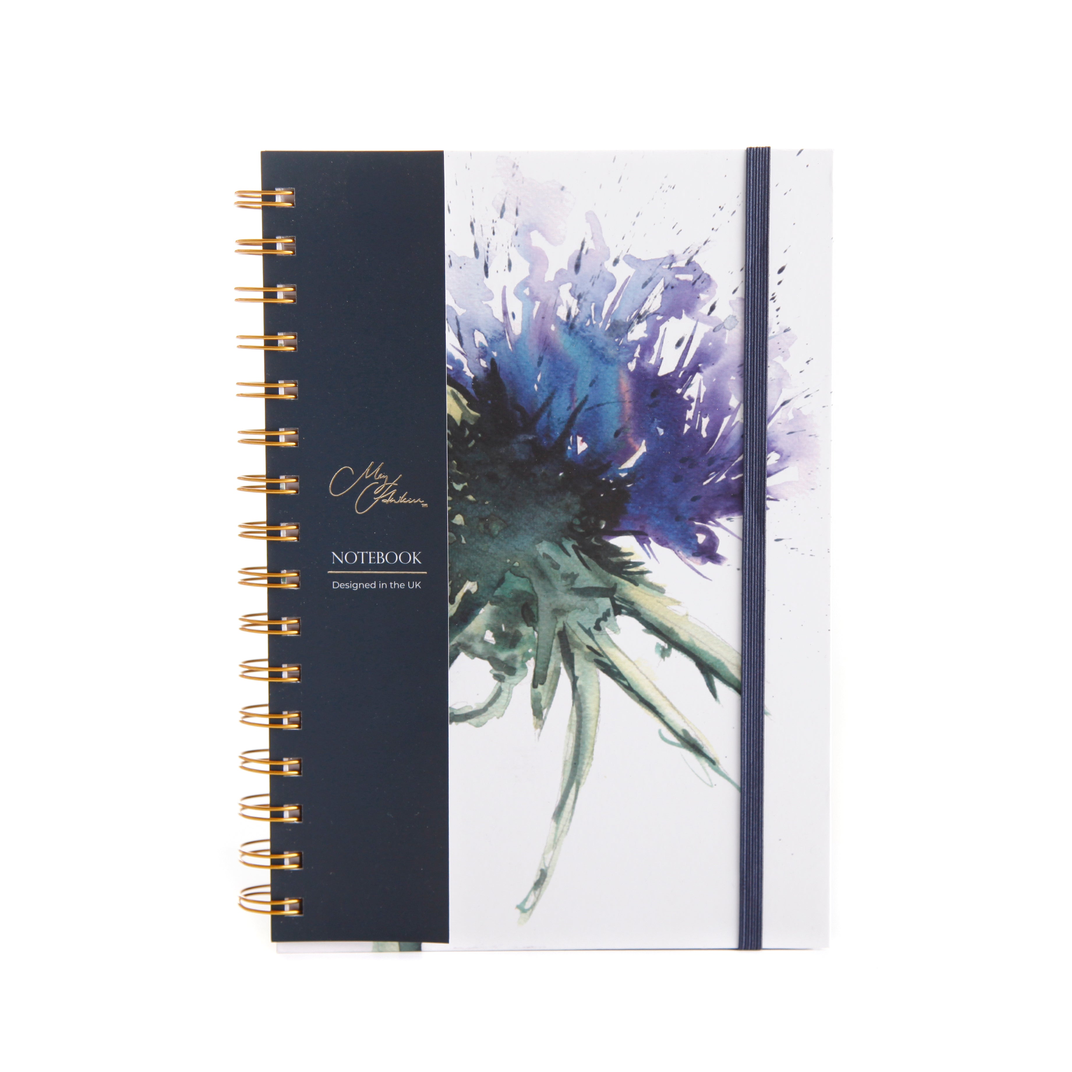 The Thistles Watercolour Design A5 Notebook