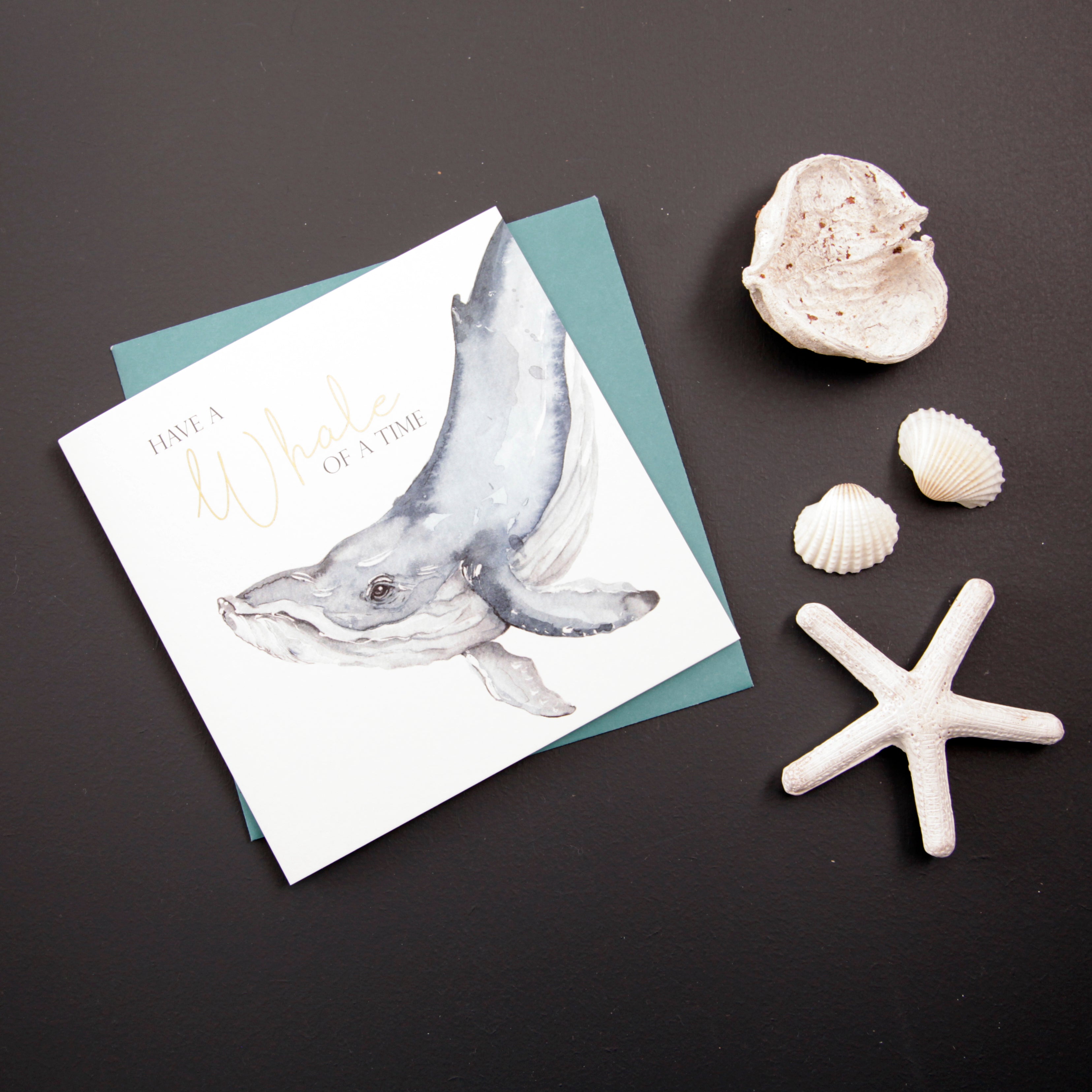 Whale of a Time -  Whale Design Greeting Card