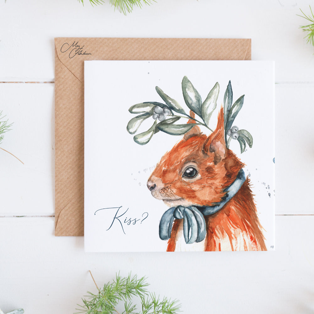 Squirrel Christmas Card