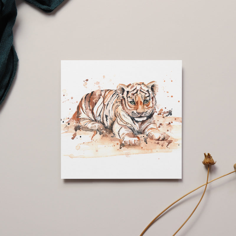 Tiger Cub Greeting Card