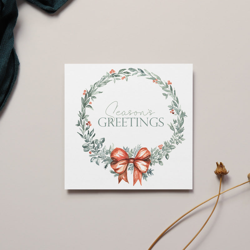 SEASON’S GREETINGS Festive Christmas Card