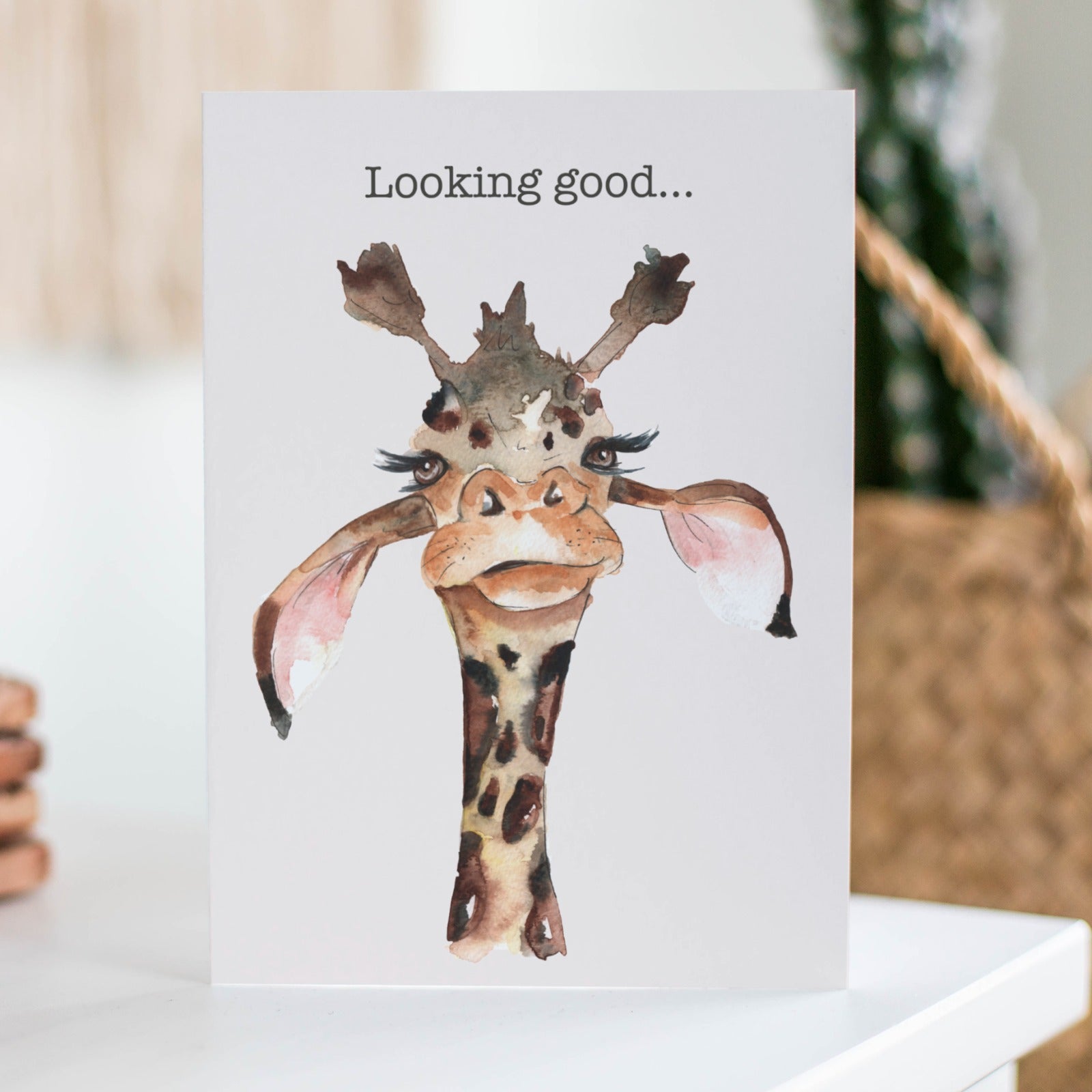 Looking Good Giraffe Card by Meg Hawkins