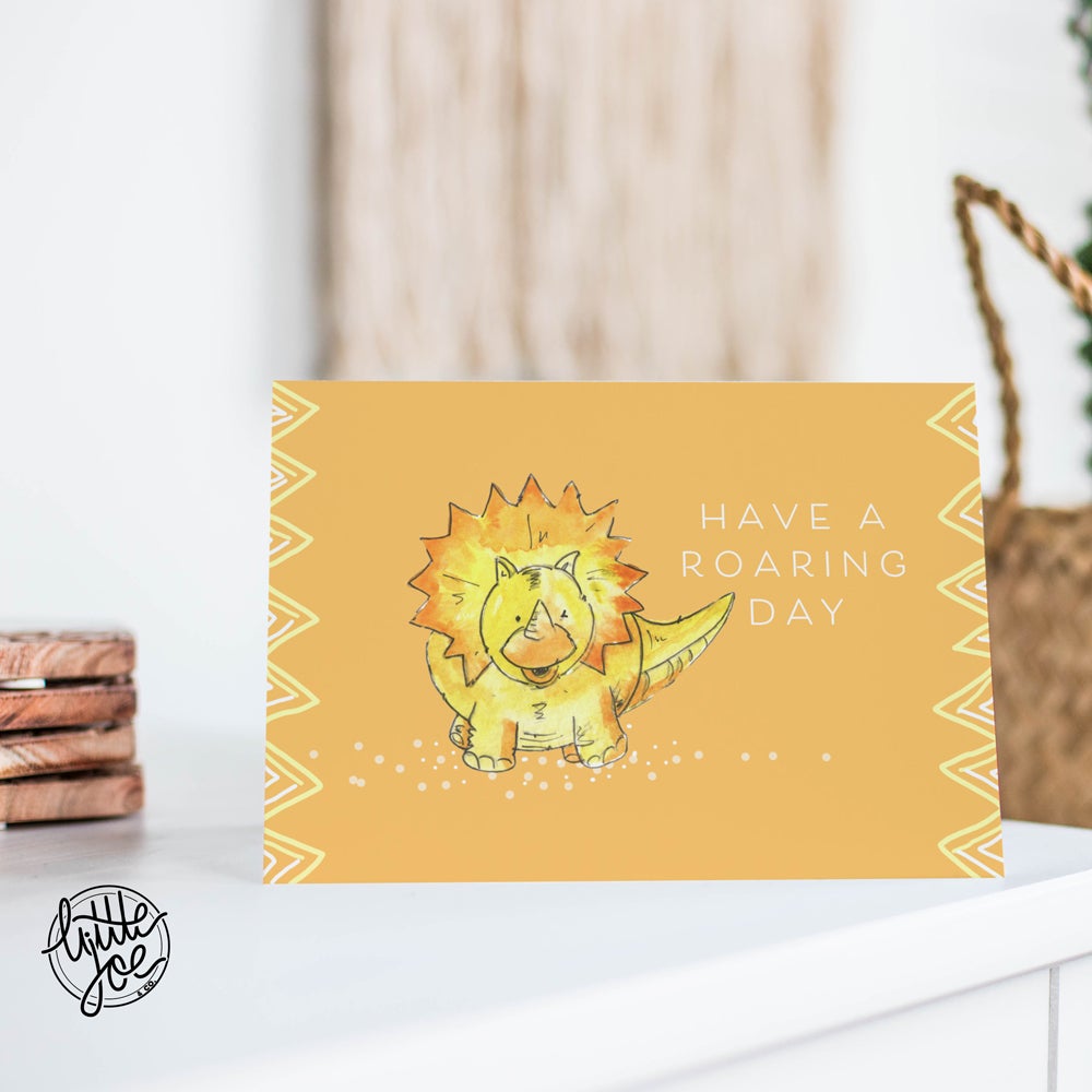 Greeting Card By Meg Hawkins , Dinosaur Card , Little Joe Collection